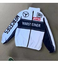 Unisex Paraşüt Kumaş Oversize Dijital Baskılı Beyaz Rüzgarlık Yağmurluk
