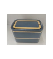2000 ml 2 Kat Paslanmaz Çelik Çorba Kaseli Bento Sefer Tası