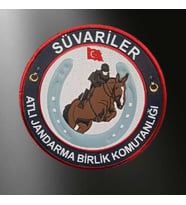 Jandarma Süvariler 3D Kol ARMASI, Yeni Model Tip Cırtlı, standart Ölçü, (Çok Renkli)