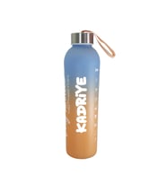 Kişiye Özel Renkli 750 ml Motivasyon Cam Su Matarası HK2708 (Turuncu)
