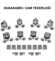 DUŞAKABİN CAM YEDEK PARÇA KABİN TEKERİ ( PLASTİK GÖVDE ) TAKIM