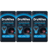 Drynites Emici Gece Külodu/Külot Bez Erkek 8-13 Yaş 30-48KG Large 27 Adet 3PK*9 AltIslatmalara Karşı