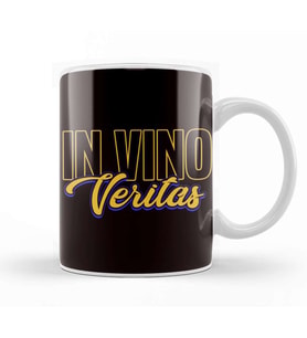 In Vino Veritas Latin Language Phrase Drinking Wine Lover Kupa Bardak Porselen