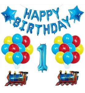 TREN KONSEPTLİ YAŞ BALON SET
