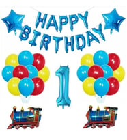 TREN KONSEPTLİ YAŞ BALON SET