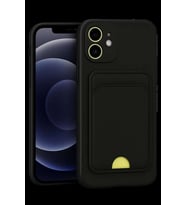 iPhone 11 Kılıf Kelvin Kartvizitli Silikon - Siyah