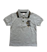Aslan Nakışlı Kısa Kollu Erkek Çocuk Lacos Tshirt