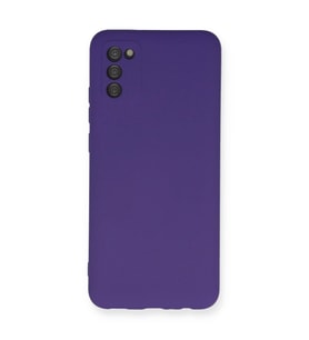 Samsung Galaxy A03s Kılıf Nano İçi Kadife Silikon - Mor