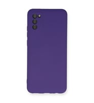 Samsung Galaxy A03s Kılıf Nano İçi Kadife Silikon - Mor