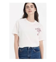 Defacto Oversıze Baskılı Beyaz Kadın T-Shirt G5906AX/WT32