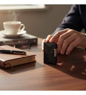 Premium Mat Siyah Elmas Kesim Metal Çakmak - Prizmatik Tasarım Lüks Aksesuar
