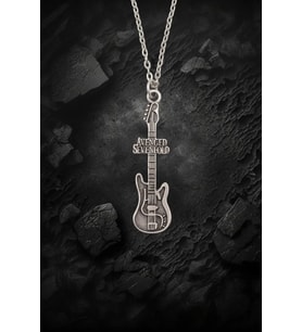 Avenged Sevenfold Elektro Gitar Gümüş Kaplama Düz Zincir Kolye