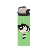 Yeşil Buttercup Powerpuff Girls Gazlı Çakmak, Şık ve Dayanıklı Tasarım