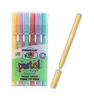 Keçeli Kalem 6 Lı Pastel Renkler Pensan Pastel Keçeli Kalem 1 Paket (Karışık)