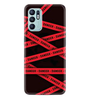 Oppo Reno 6 Kılıf Resimli Desenli Baskılı Silikon Danger 1372