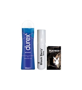 Durex Hisset Pürüzsüz Hazlar 50 ml Jel + Black Berry GeciktirmeyeSprey + Hediye
