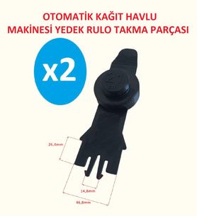 CAR Otomatik Kağıt Havlu Dispanseri Yedek Parça 2 Adet (Siyah)