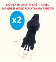 Carpeks, Diversey Otomatik Kağıt Havlu Dispanseri Yedek Parça 2 Adet (Siyah)