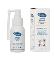 Crystalin Kedi Köpek İçin Göz Kulak Ve Ağız Bakım Solüsyonu 50 ml (Beyaz)
