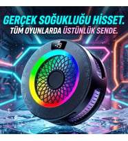 Evrensel Akıllı Telefon Soğutma Fanı - Göstergeli ve Taşınabilir Gaming Aksesuar