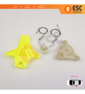 VW Passat B6 3C2 3C5 B7 362 365 2010-2015 4/5 Kapı 3C4839755 İçin Arka Sol Kapı Cam Kriko Seti
