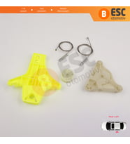 VW Passat B6 3C2 3C5 B7 362 365 2010-2015 4/5 Kapı 3C4839755 İçin Arka Sol Kapı Cam Kriko Seti