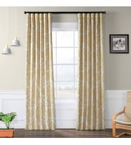 Lexroo BOCH-KC16072C-108 Karartma perdesi (1 panel), 50 x 108, Çay zamanı sarı altın