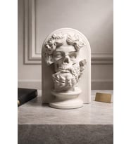 Zeus Anatomisi Sürreal Mitolojik Büst Dekoratif Taş Döküm Heykel 25 CM