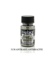 Cadence Dora Glass Metalik Cam Boyası 50 ml. 3138 ANTRASİT 
