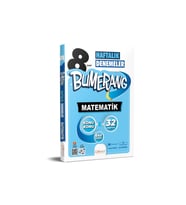 Günay Yayınları 2024 Müf. 8. Sınıf Matematik Bumerang Haftalık Denemeler Güncel (Çok Renkli)