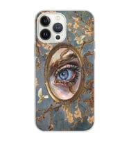 Iphone 12 Pro Uyumlu Aesthetic Göz Tasarımlı Şeffaf Telefon Kılıfı