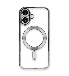 Apple İphone 16 Kılıf Kross Magneticsafe Kapak - Gümüş