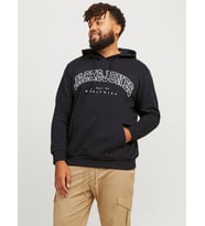 JACK JONES 3XL 4XL 5XL 6XL Erkek Büyük Beden Sweatshirt 12258867 (Siyah)