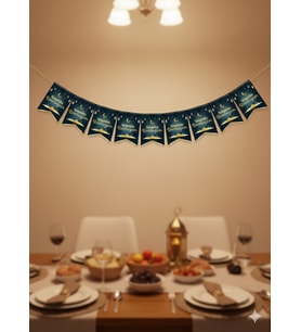 Ramazan Mübarek 17x12 cm 10'lu Kırlangıç Bayrak Hoş Geldin Ramazan Süs