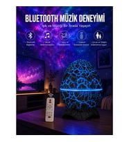 Mey İthalat® Dinozor Speaker Renk Değiştirme Projeksiyon Modu Bluetooth Hoparlör Gece Lambası Yeni N