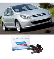 Peugeot 307 Led Xenon Uzun Far Ampulü H1 Ultimate 9500 Lumens Yeni Seri Beyaz 2000-2005