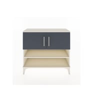 Arges Şifonyer 3 Raflı 2 Kapaklı 88x30x80 Aytaşı-Antrasit