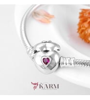 925 Ayar Gümüş Charm Taşıyıcı Bileklik