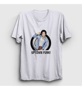 Presmono Unisex Beyaz Uptown Funk Müzik Bruno Mars T-Shirt 477950tt