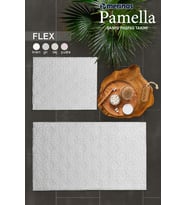 Merinos Pamella 2 Li Banyo Paspas Takımı Flex Krem
