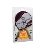 MASA TENİSİ FİLELİ PİNPON RAKET SETİ 2PCS RAKET - 3PCS TOP - 1PCS FİLE - AYAK
