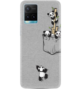 Vivo Y11S Y21S Y20 Y20S Y70 Kılıf Desemli Silikon Pandalar 1798