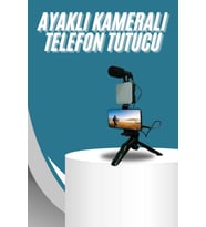 Video Making Kit Telefon Tutucu Vlog Video Mini Led Işıklı