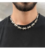 Köstebek Kısa Dikenli Telli Kolye