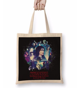 Stranger Things 3 Bez Çanta Uzun Saplı