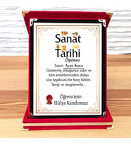 Sanat Tarihi Öğretmenine Plaket (STD)