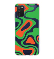 Samsung Galaxy A03s  Kapak Renkli Desen Tasarımlı Şeffaf Silikon Kılıf