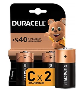 Duracell  C Orta Boy Pil 2'li Paket