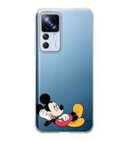 Xiaomi Mi 12t Pro  Kamera korumalı Kapak Mickey Mouse Tasarımlı  Şeffaf Kılıf