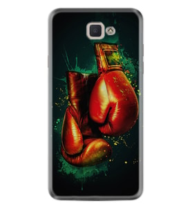 Samsung Galaxy J7 Prime 2 Kılıf Silikon Desen Özel Seri Boks Eldiveni 1763